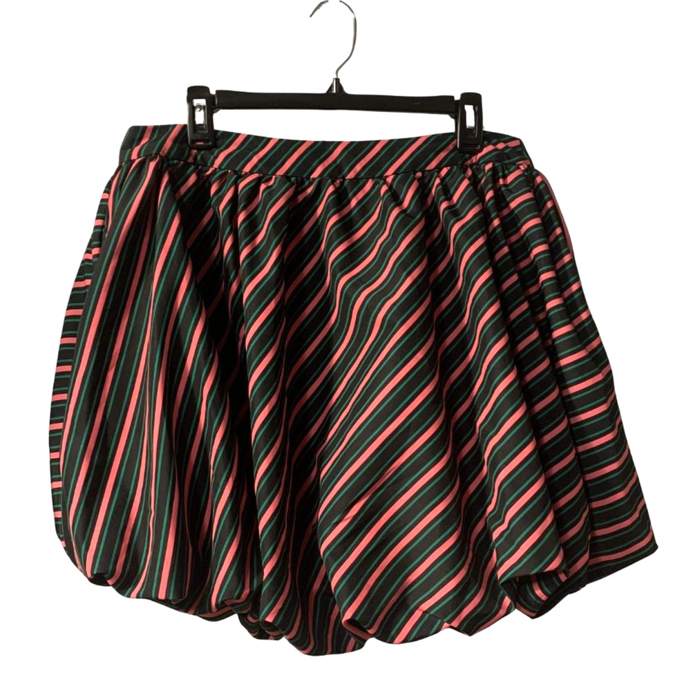 Target x Wicked Paul Tazewell Women's Striped Bubble Skirt XL Black Mini Movie